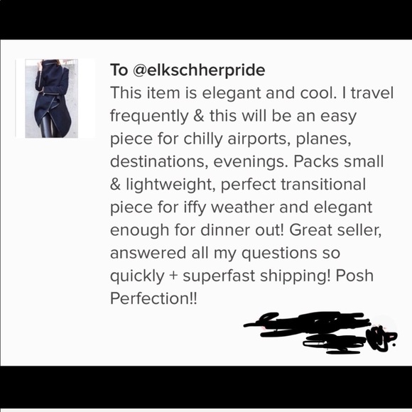 Black Wrap Stylish Coat - Picture 6 of 6